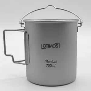 Otimos Titanium Mug With Lid & Hanger 750ml (135g)