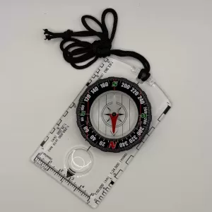 Clear Baseplate Navigation Compass